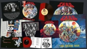 Tank - This Means War (Red/Black Vinyl Lp in der Gruppe VINYL / Hårdrock/ Heavy metal bei Bengans Skivbutik AB (4147306)