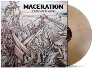 Maceration - A Serenade Of Agony (Gold/Black Vin in der Gruppe VINYL / Dansk Musik,Hårdrock bei Bengans Skivbutik AB (4147826)