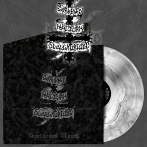 Darkened Nocturn Slaughtercult - Nocturnal March (White Marbled Viny in der Gruppe VINYL / Hårdrock bei Bengans Skivbutik AB (4150232)