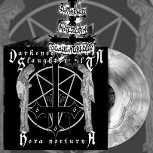 Darkened Nocturn Slaughtercult - Hora Nocturna (White Marbled Vinyl) in der Gruppe VINYL / Hårdrock bei Bengans Skivbutik AB (4150233)