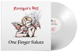 Finnegans Hell - One Finger Salute (White Lp) in der Gruppe VINYL / Pop-Rock bei Bengans Skivbutik AB (4155870)