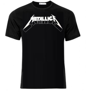 Metallica - Metallica T-Shirt Black with Logo in der Gruppe Merchandise bei Bengans Skivbutik AB (4156078)