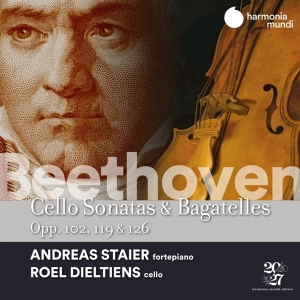 Andreas & Roel Dieltiens Staier - Beethoven Cello Sonatas & Bagatelles Opp.102, 119 & 126 in der Gruppe CD / Klassiskt,Övrigt bei Bengans Skivbutik AB (4162654)