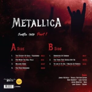 Metallica - Seattle 1989 Part 1 in der Gruppe VINYL / Hårdrock bei Bengans Skivbutik AB (4163050)