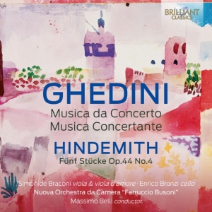 Ghedini Giorgio Federico Hindemit - Ghedini: Musica Da Concerto Musica in der Gruppe Externt_Lager / Naxoslager bei Bengans Skivbutik AB (4163953)
