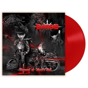 Blood God - Demons Of Rock N Roll (Red Vinyl Lp in der Gruppe VINYL / Hårdrock bei Bengans Skivbutik AB (4167179)