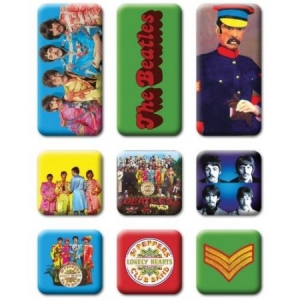 The Beatles - Sgt Pepper 9 Piece Set Magnet in der Gruppe Minishops / Beatles bei Bengans Skivbutik AB (4168429)