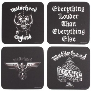 Motörhead - 4 Set Coasters in der Gruppe Labels /  bei Bengans Skivbutik AB (4171285)