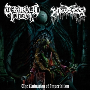 Terminal Nation / Kruelty - Ruination Of Imperialism (Black Vin in der Gruppe VINYL bei Bengans Skivbutik AB (4171663)