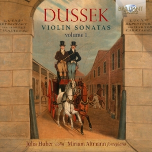 Dussek Johann Ladislaus - 25 Violin Sonatas, Vol. 1 in der Gruppe Externt_Lager / Naxoslager bei Bengans Skivbutik AB (4171921)
