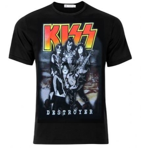 Kiss - Kiss T-Shirt Destroyer w. Guitar in der Gruppe Merchandise bei Bengans Skivbutik AB (4172181)