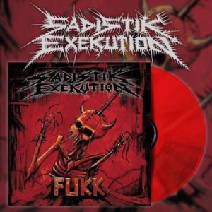 Sadistik Exekution - Fukk (Red/Black Marbled Vinyl Lp) in der Gruppe VINYL / Hårdrock bei Bengans Skivbutik AB (4172869)