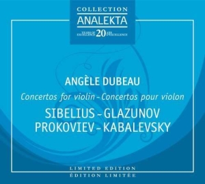 Dubeau Angèle - Concertos For Violin in der Gruppe Externt_Lager / Naxoslager bei Bengans Skivbutik AB (4175990)