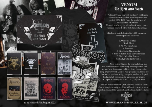 Venom - To Hell And Back (8 Mc Box) in der Gruppe Hårdrock bei Bengans Skivbutik AB (4177320)