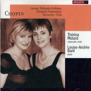 Motard Thérèse Baril Louise-Andr - Chopin: Works For Cello & Piano in der Gruppe Externt_Lager / Naxoslager bei Bengans Skivbutik AB (4178093)