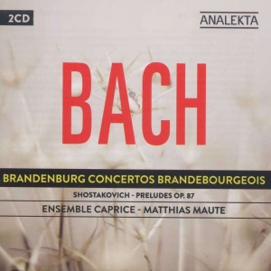 Ensemble Caprice - J.S. Bach: Brandenburg Concertos in der Gruppe Externt_Lager / Naxoslager bei Bengans Skivbutik AB (4178165)