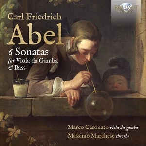 Abel Carl Friedrich - 6 Sonatas For Viola Da Gamba & Bass in der Gruppe Externt_Lager / Naxoslager bei Bengans Skivbutik AB (4180413)