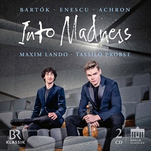 Achron Joseph Bartok Bela Enesc - Achron, Bartok & Enescu: Into Madne in der Gruppe Externt_Lager / Naxoslager bei Bengans Skivbutik AB (4180848)