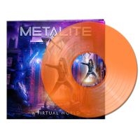 Metalite - A Virtual World (Clear Orange Vinyl in der Gruppe VINYL / Hårdrock bei Bengans Skivbutik AB (4182116)