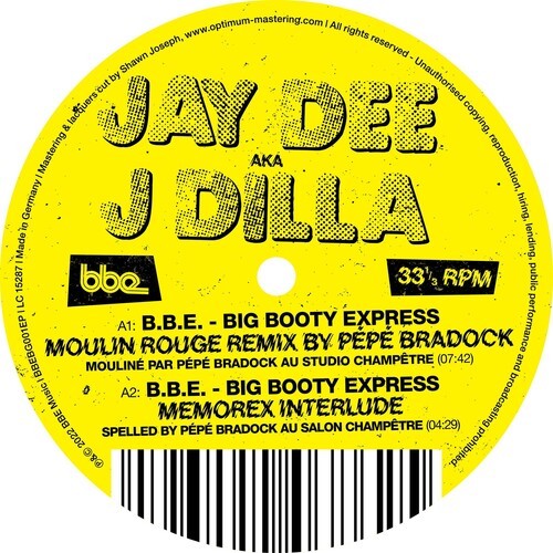 J Dilla - J Dilla - B.B.E. - Big Booty Express (Vinyl) in der Gruppe VINYL / Hip Hop bei Bengans Skivbutik AB (4182243)