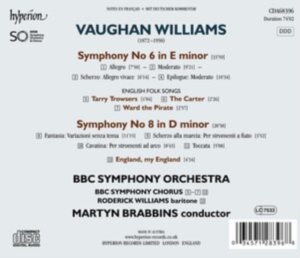 Vaughan Williams Ralph - Symphonies Nos 6 & 8 in der Gruppe Externt_Lager / Naxoslager bei Bengans Skivbutik AB (4184326)