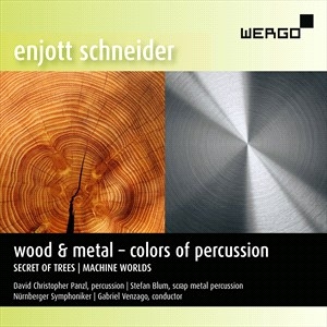 Schneider Enjott - Wood & Metal – Colors Of Percussion in der Gruppe CD bei Bengans Skivbutik AB (4187372)
