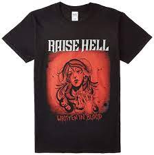 Raise Hell - T/S S Written In Blood in der Gruppe MERCHANDISE / Merch / Hårdrock bei Bengans Skivbutik AB (4189695)