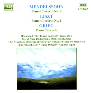 Mendelssohn/Liszt/Grieg - Piano Concertos in der Gruppe Externt_Lager / Naxoslager bei Bengans Skivbutik AB (4189880)