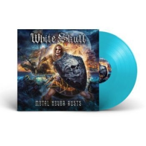 White Skull - Metal Never Rusts (Curacao Vinyl Lp in der Gruppe VINYL / Hårdrock bei Bengans Skivbutik AB (4194233)
