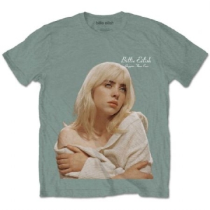 Billie Eilish - Billie Eilish Unisex T-Shirt: Happier Th in der Gruppe CDON - Exporterade Artiklar_Manuellt / T-shirts_CDON_Exporterade bei Bengans Skivbutik AB (4195364r)