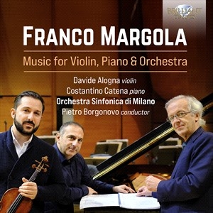 Margola Franco - Music For Violin, Piano & Orchestra in der Gruppe Externt_Lager / Naxoslager bei Bengans Skivbutik AB (4196862)