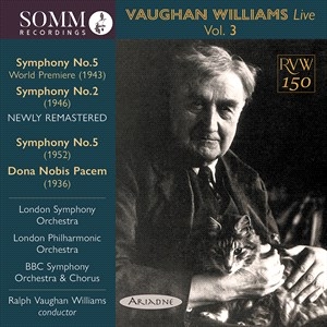 Vaughan Williams Ralph - Vaughan Williams Live, Vol. 3 in der Gruppe CD bei Bengans Skivbutik AB (4196901)