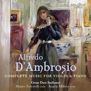 D'ambrosio Alfredo - Complete Music For Violin & Piano ( in der Gruppe CD bei Bengans Skivbutik AB (4196908)