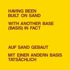 Dickie Landry & Lawrence Weiner - Having Been Built On Sand in der Gruppe VINYL / Jazz/Blues bei Bengans Skivbutik AB (4202295)