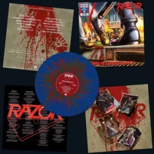 Razor - Open Hostility (Blue/Gold/Red Splat in der Gruppe VINYL / Hårdrock/ Heavy metal bei Bengans Skivbutik AB (4206847)