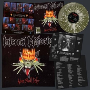 Infernal Majesty - None Shall Defy (Green/White Splatt in der Gruppe VINYL / Hårdrock bei Bengans Skivbutik AB (4206852)