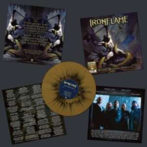 Ironflame - Where Madness Dwells (Gold/Black Sp in der Gruppe VINYL / Hårdrock bei Bengans Skivbutik AB (4206863)