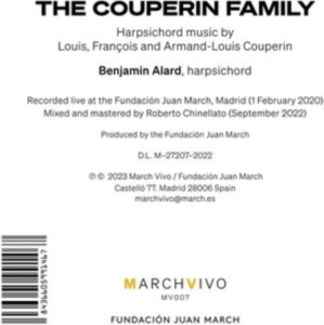 Couperin Francois Couperin Louis - The Couperin Family in der Gruppe Externt_Lager / Naxoslager bei Bengans Skivbutik AB (4208962)