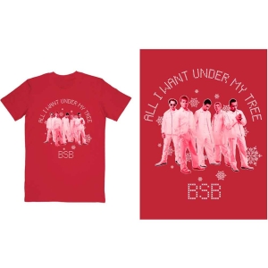 Backstreet Boys - All I Want Xmas Uni Red T-Shirt  (L) in der Gruppe MERCHANDISE / T-shirt / Pop-Rock bei Bengans Skivbutik AB (4212403)