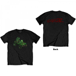 Gorillaz - Unisex T-Shirt: Group Green Geep (Back P in der Gruppe Övrigt /  bei Bengans Skivbutik AB (4212477r)