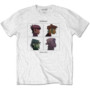 Gorillaz - Demon Days Uni Wht T-Shirt in der Gruppe MERCHANDISE / T-shirt / Pop-Rock bei Bengans Skivbutik AB (4212485r)