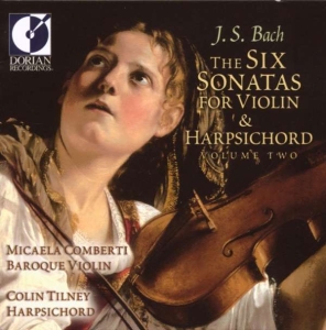 Comberti Micaela Tiney Colin - Bach: Violin Sonatas Vol 2 in der Gruppe Externt_Lager / Naxoslager bei Bengans Skivbutik AB (4212812)