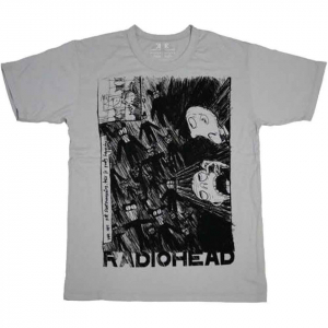 Radiohead - Scribble Uni Grey T-Shirt in der Gruppe Övrigt /  bei Bengans Skivbutik AB (4213297r)