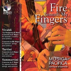 Musica Pacifica - Fire Beneath My Fingers in der Gruppe CD bei Bengans Skivbutik AB (4213456)