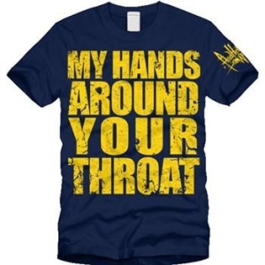 And Hell Followed With - T/S Throat - Blue (M) in der Gruppe MERCHANDISE / Merch / Hårdrock bei Bengans Skivbutik AB (4213744)