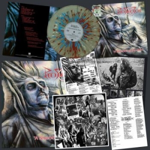 Protector - A Shedding Of Skin (Splatter Vinyl in der Gruppe VINYL / Hårdrock bei Bengans Skivbutik AB (4213934)