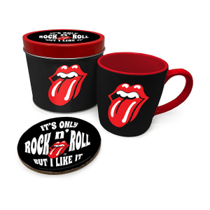 The Rolling Stones - IT'S ONLY ROCK N ROLL Mug and Coaster  Tin set in der Gruppe CDON - Exporterade Artiklar_Manuellt / Merch_CDON_exporterade bei Bengans Skivbutik AB (4215350)