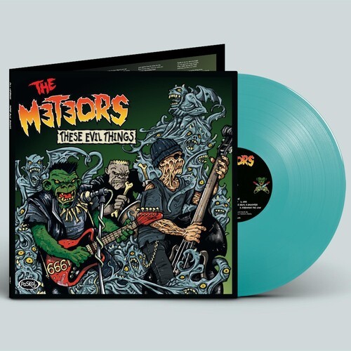 The Meteors - These Evil Things (Blue) in der Gruppe VINYL / Pop bei Bengans Skivbutik AB (4216552)