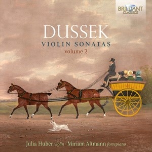 Dussek Johann Ladislaus - Violin Sonatas, Vol. 2 in der Gruppe Externt_Lager / Naxoslager bei Bengans Skivbutik AB (4216583)