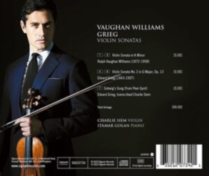 Grieg Edvard Vaughan Williams Ra - Vaughan Williams & Grieg: Violin So in der Gruppe Externt_Lager / Naxoslager bei Bengans Skivbutik AB (4216754)
